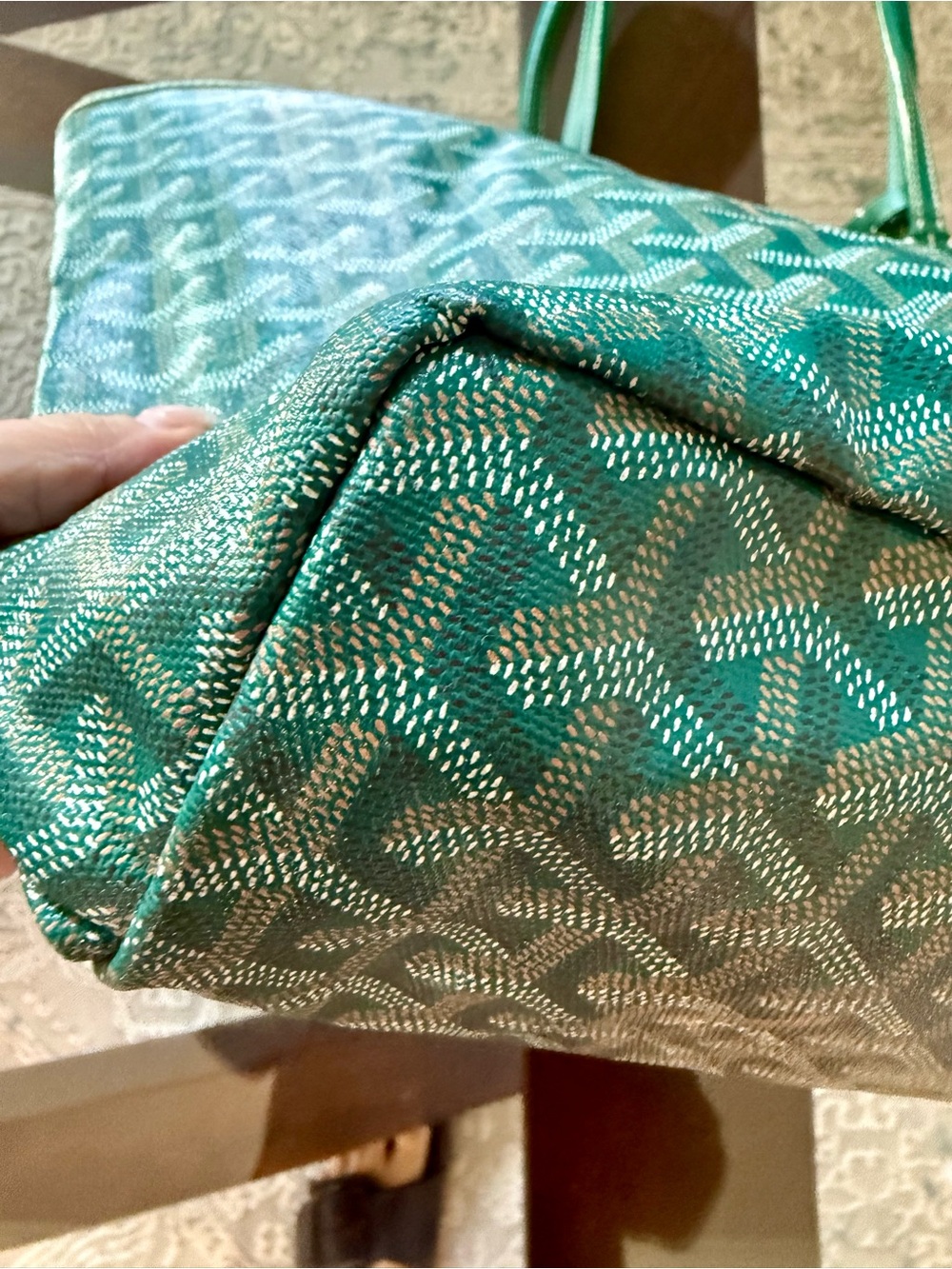 👜 Authentic Goyard Saint Louis PM Tote - Green - Picture 10 of 16